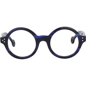 Zeelool Optical Faithe Round Blue Glasses - 45-23-138