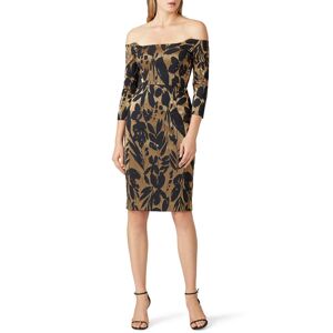 Trina Turk Sumire Dress Black-gold-print  Black-gold-print  Size 6
