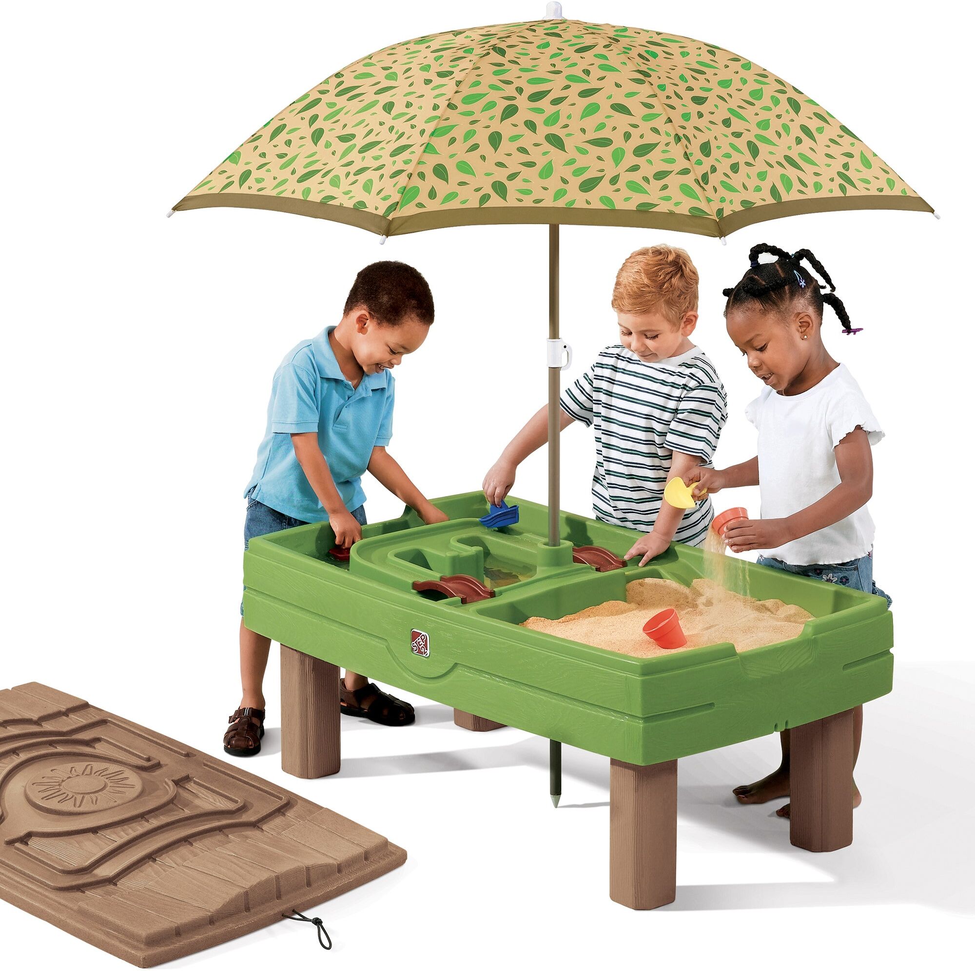 Step2 Naturally Playful™ Sand & Water Activity Center™ - Leaf Umbrella