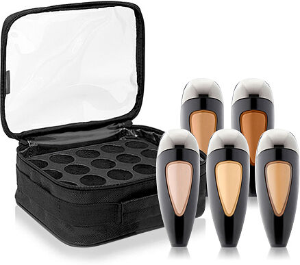 Temptu Perfect Canvas Airpod Foundation 5-Pack + Pro Makeup Organizer