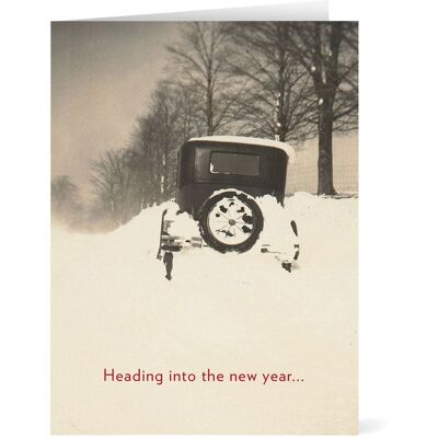 The Metropolitan Museum of Art Winter Scene with Vintage Auto Holiday Cards The Metropolitan Museum of Art Winter Scene with Vintage Auto Holiday Cards