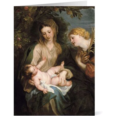 The Metropolitan Museum of Art Van Dyck: Virgin and Child with Saint Catherine of Alexandria Holiday Cards The Metropolitan Museum of Art Van Dyck: Virgin and Child with Saint Catherine of Alexandria Holiday Cards