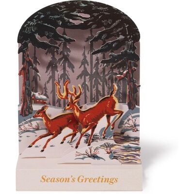 The Metropolitan Museum of Art Two Deer Frolicking Pop-Up Holiday Cards The Metropolitan Museum of Art Two Deer Frolicking Pop-Up Holiday Cards