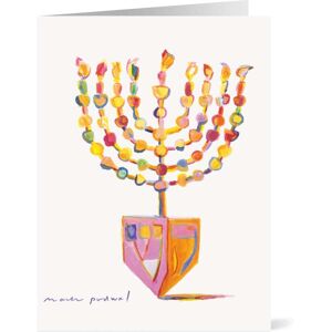 The Metropolitan Museum of Art Podwal: Menorah Dreidel Holiday Cards