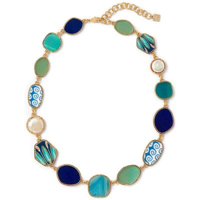 The Metropolitan Museum of Art Ancient Mixed Motifs Glass Statement Necklace The Metropolitan Museum of Art Ancient Mixed Motifs Glass Statement Necklace