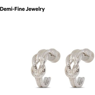 The Metropolitan Museum of Art Herakles Knot Hoop Earrings - Sterling Silver The Metropolitan Museum of Art Herakles Knot Hoop Earrings - Sterling Silver