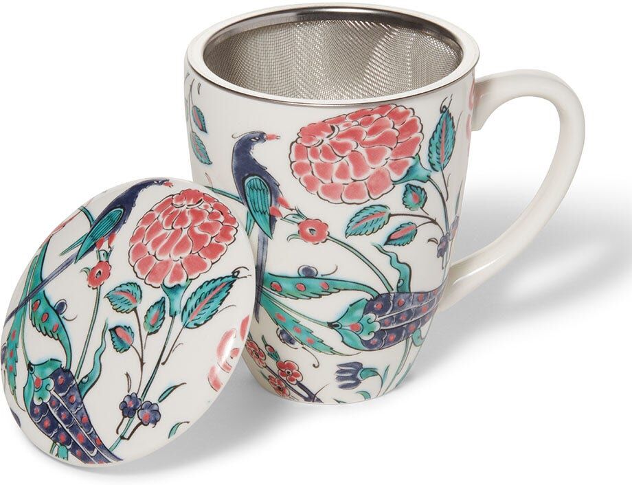 The Metropolitan Museum of Art Iznik Garden Covered Mug with Tea Infuser