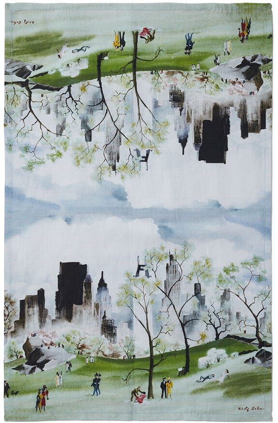 The Metropolitan Museum of Art Dehn Spring in Central Park Tea Towel