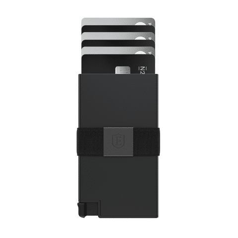 Aluminum Cardholder Smart Wallet Slim Hard Trackable RFID Classic Black Ekster®