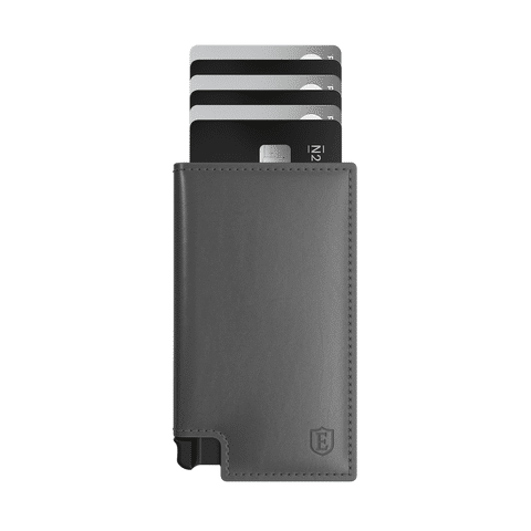 Slim Pemium Leather Wallet Parliament Wallet Trackable RFID Blocking Onyx Ekster®