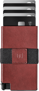 Pop-up Smart Wallet Senate Cardholder Slim Trackable RFID Merlot Red Ekster®