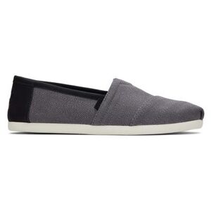 TOMS Men's Grey Pavement Alpargata Synthetic Trim Shoes, Size 9.5