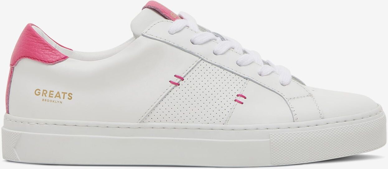 GREATS The Royale 2.0 - White/Neon Pink - female - Size: 9.5