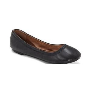 Lucky Brand Emmie Ballet Leather Flats in Black, Size 9.5