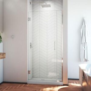 Dreamline Unidoor Plus 30 1/2 - 31 in. W x 72 in. H Frameless Hinged Shower Door in Chrome SHDR-243057210-01