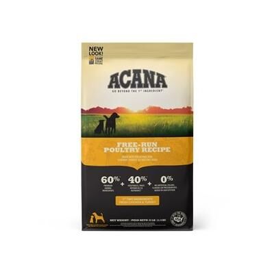 ACANA Free - Run Poultry Recipe (Formally Heritage Poultry Formula Grain - Free Dog Food) - 25 lb bag - Smartpak