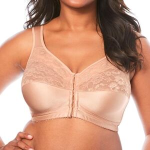 Comfort Choice Plus Size Women's Easy Enhancer Front-Close Wireless Bra by Comfort Choice in Nude (Size 38 DD)