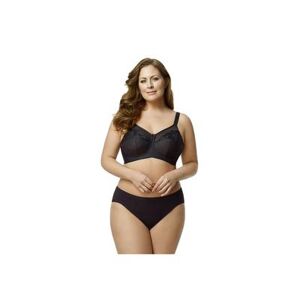 Elila Plus Size Women's Embroidered Softcup Bra by Elila in Black (Size 54 C)