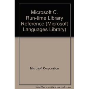 Microsoft CC RunTime Library Ref...