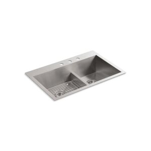Vault Smart Divide® 33" top-/undermount double-bowl kitchen sink