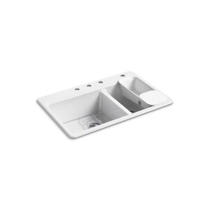 Riverby® 33" top-mount double-bowl workstation kitchen sink