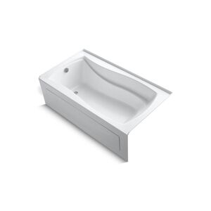 Mariposa® 66" x 36" alcove bath with integral apron and left-hand drain