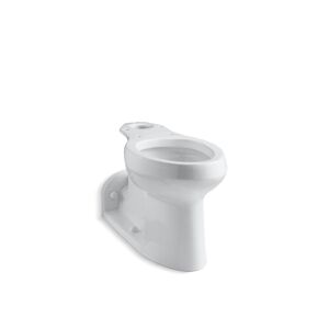 Barrington Comfort Height® Floor-mount rear spud antimicrobial toilet bowl with bedpan lugs and skirted trapway