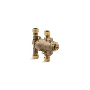 Under-counter thermostatic mixing valve