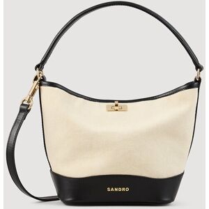 Sandro Tangoso small bag - female - Ecru / Black - OS