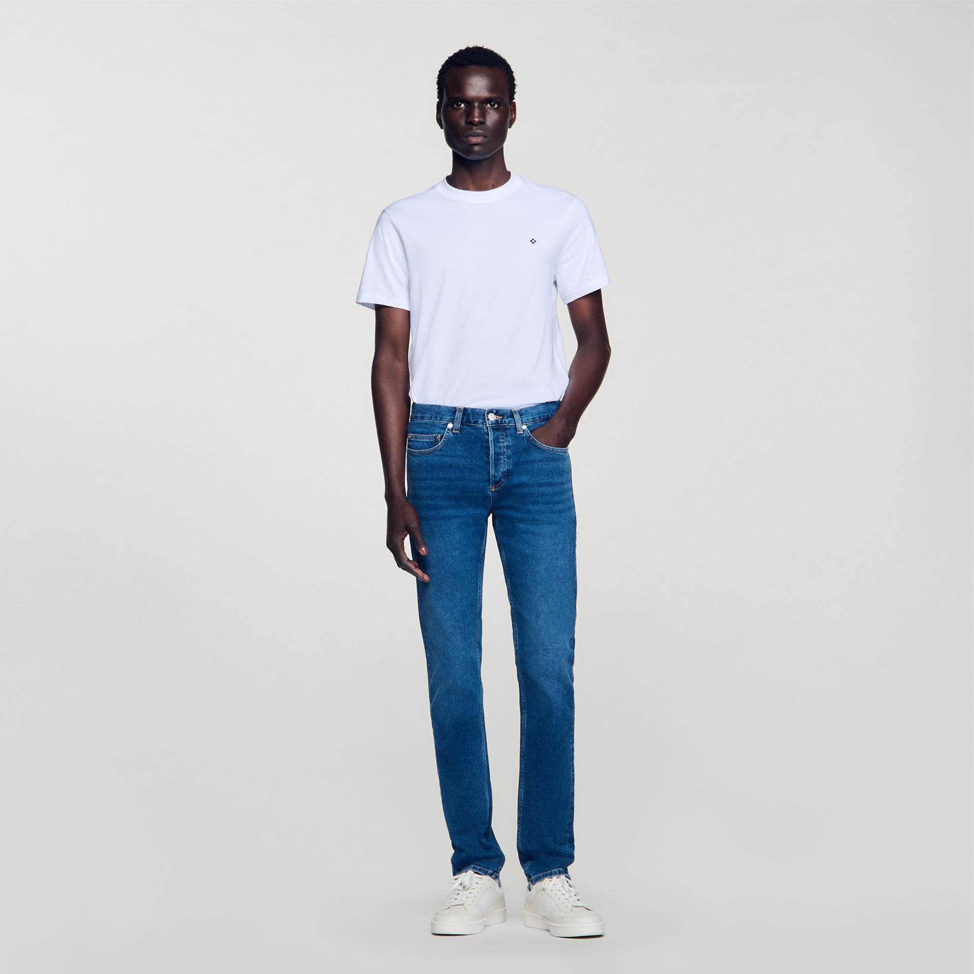 Sandro Washed jeans - Slim cut - male - Blue Vintage - Denim - 33