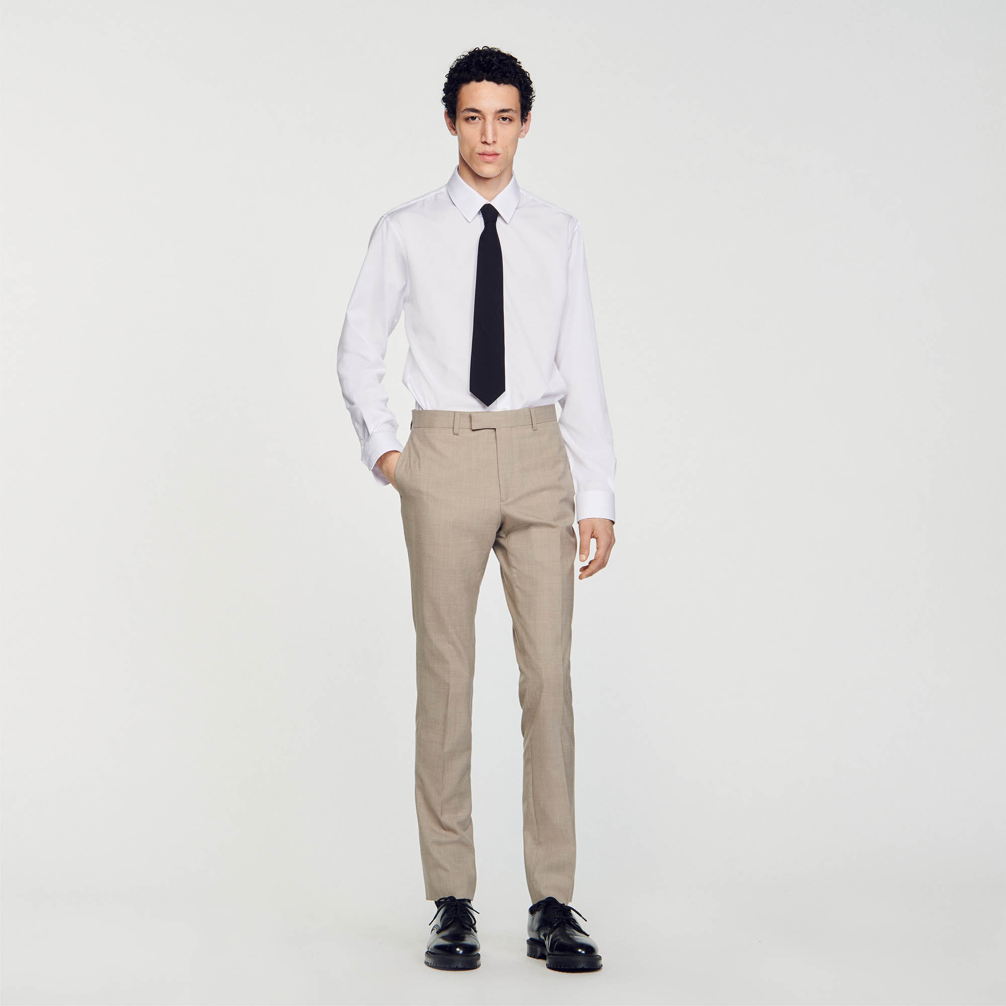 Sandro Suit trousers - male - Taupe - Men-Pants &amp; Shorts-FR 40 / US 32