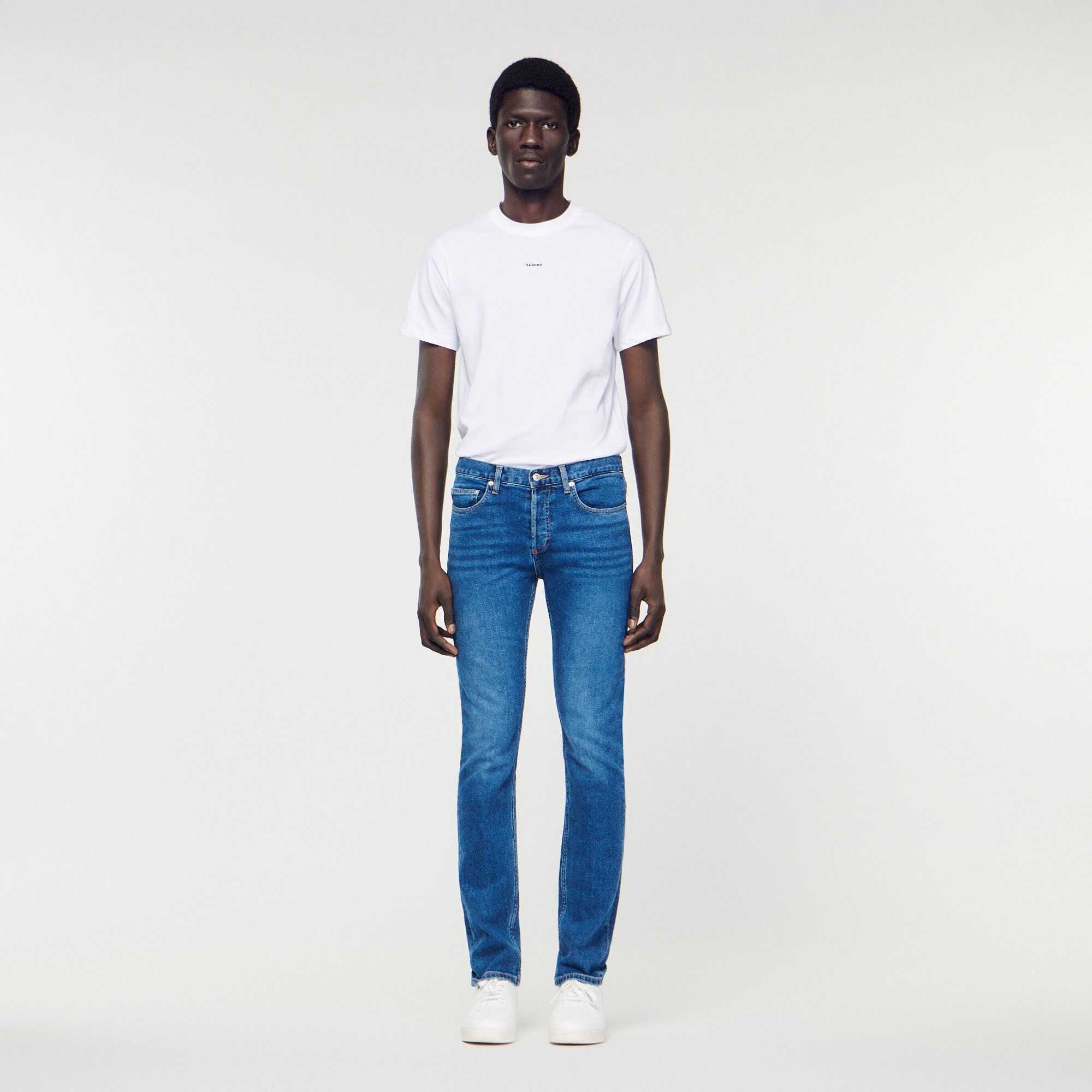 Sandro Washed jeans - Slim cut - male - Blue Vintage - Denim - 31