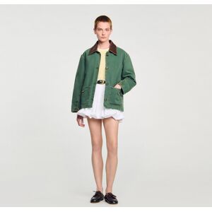 Sandro Workwear Jacket - female - Dark Green - 2