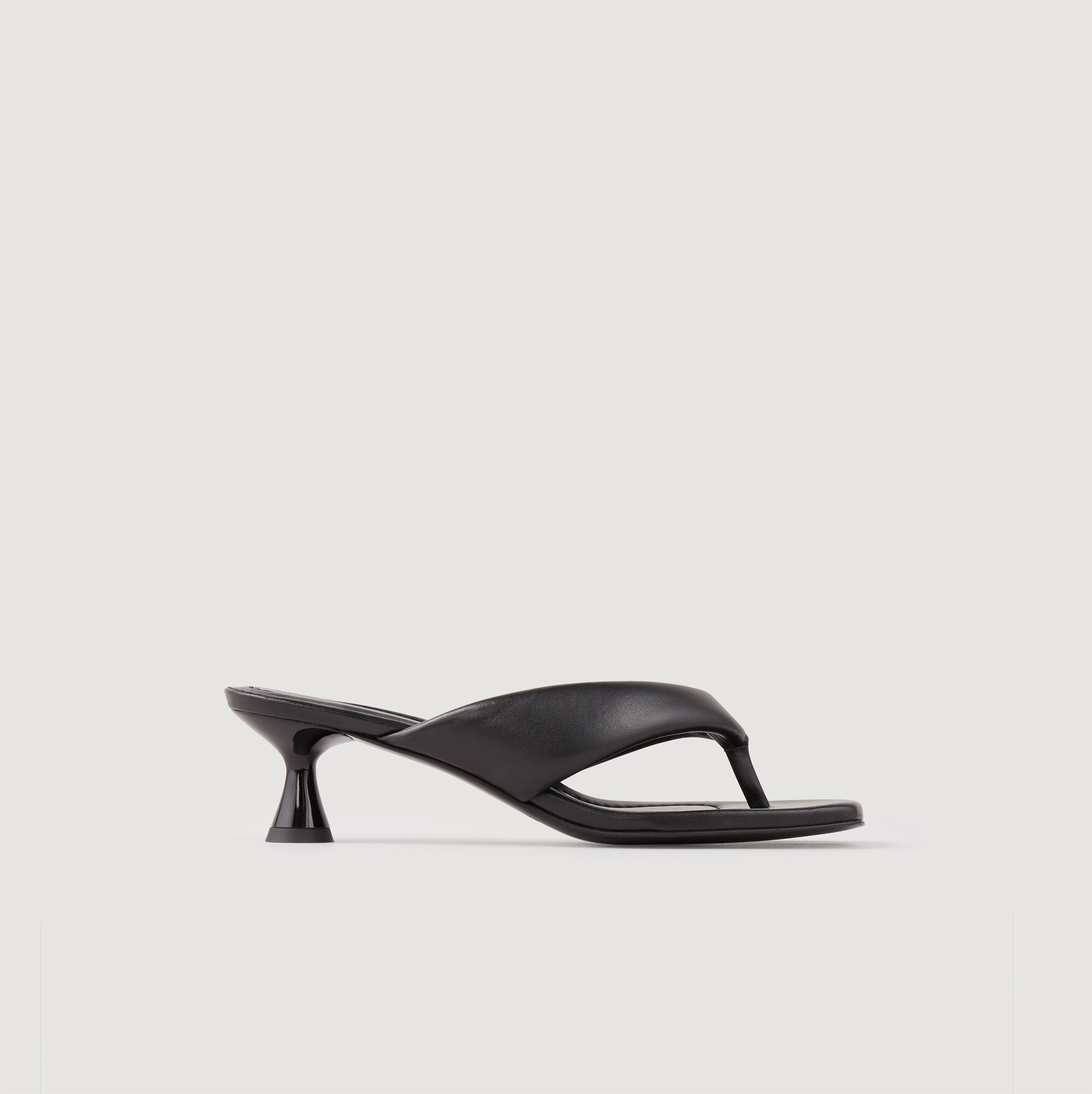 Sandro Toe-post mules - female - Black - Woman-Sandals-FR 40 / US 10