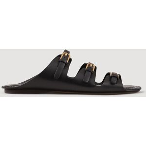 Sandro Leather sandals - female - Black - 6.5