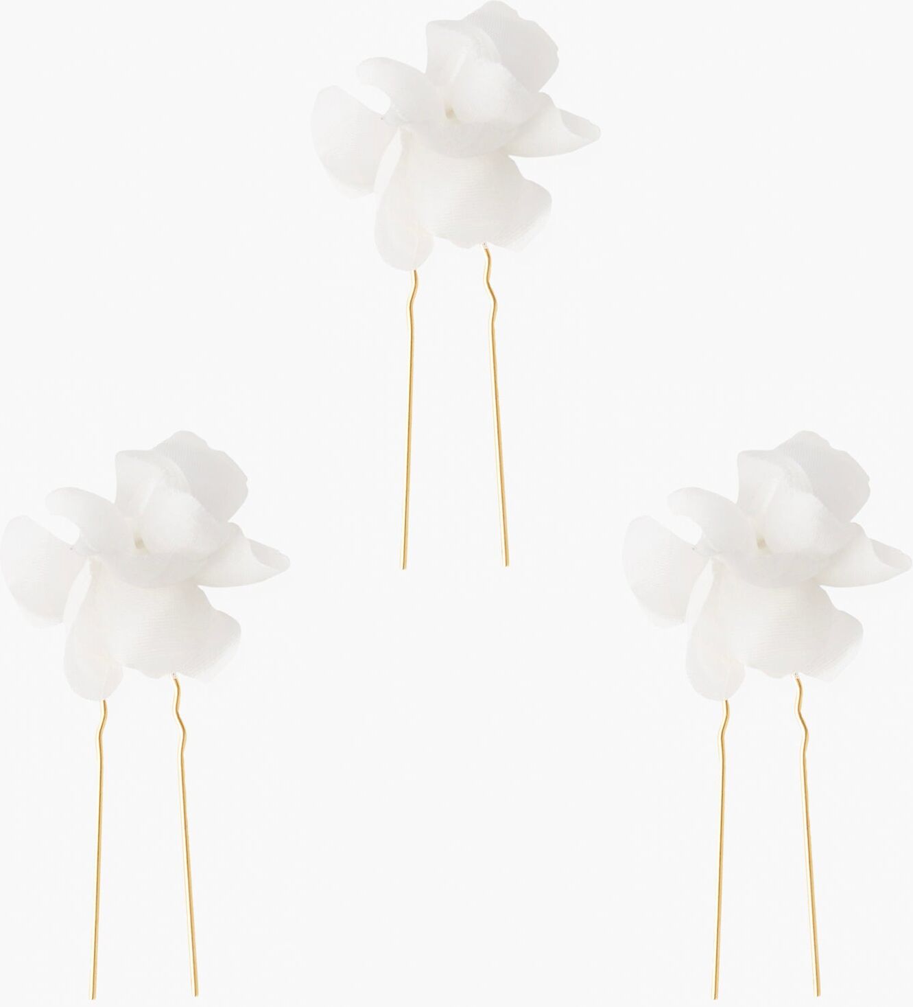 Jennifer Behr Small Jardinia Hairpins - Cream, Cream