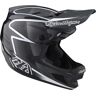 Troy Lee D4 Carbon Race Helmet - Lines/Black/Grey X Small