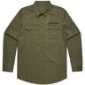 Cult Militant Button Up Shirt - Army Green Large