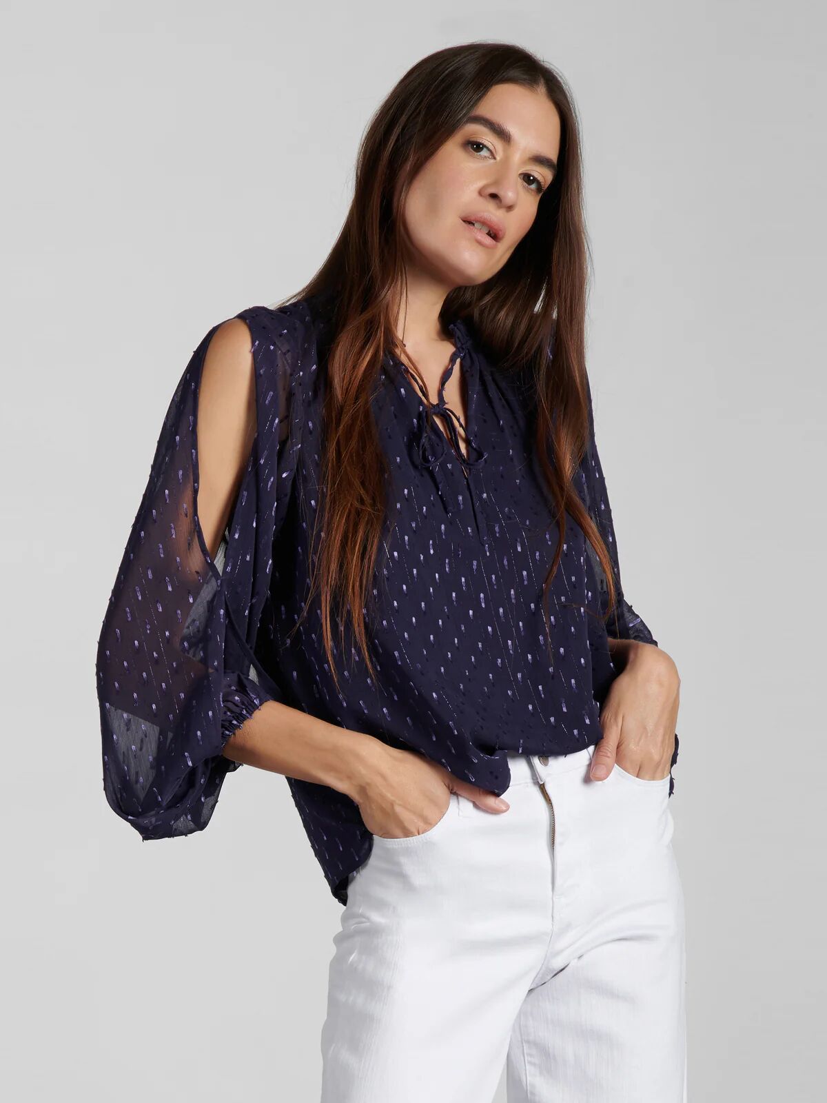 Sanctuary Clothing Forever Blouse Dark Grape / XXS