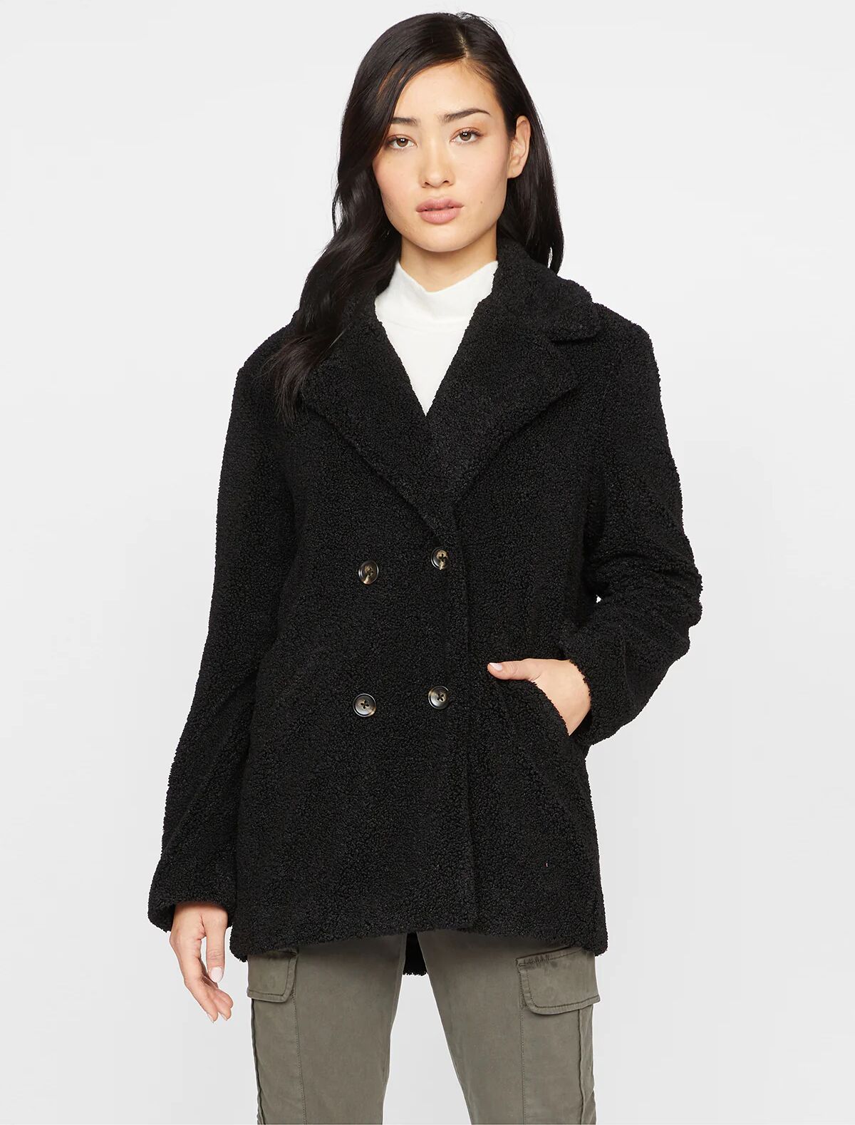 Sanctuary Clothing Autumn Peacoat Jacket Black / XS