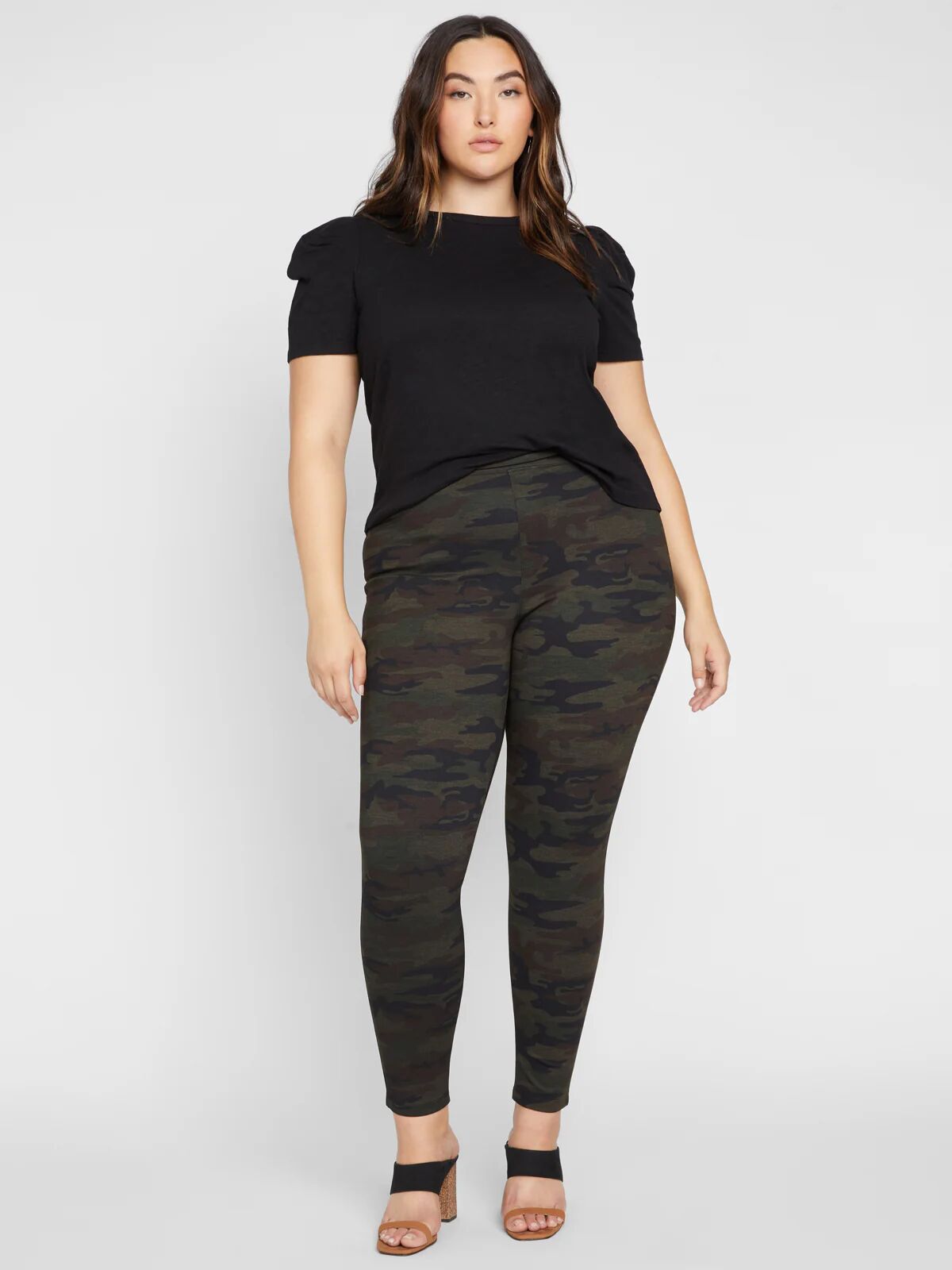 Sanctuary Clothing Runway Legging Forest Camo Inclusive Collection / 2X