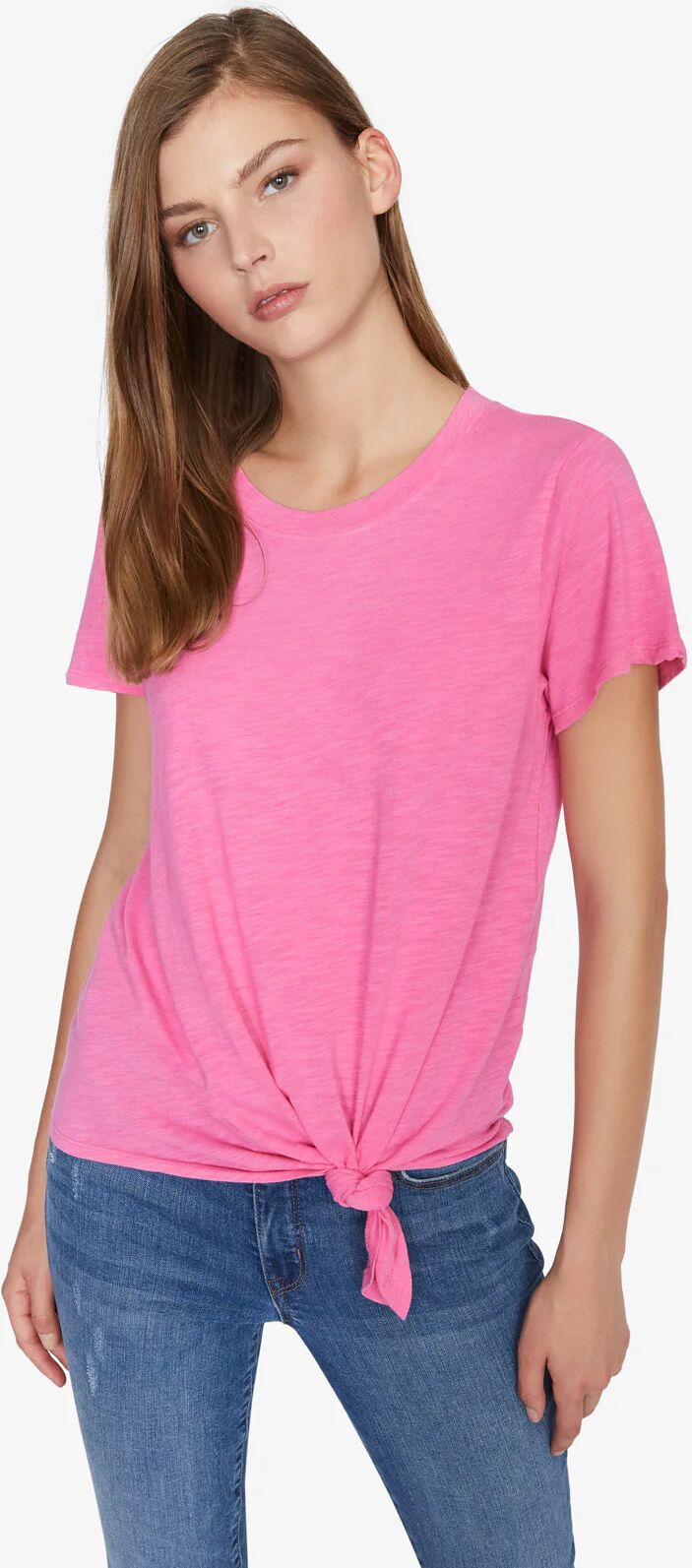 Sanctuary Clothing Perfect Knot Tee Hot Pink / XXS