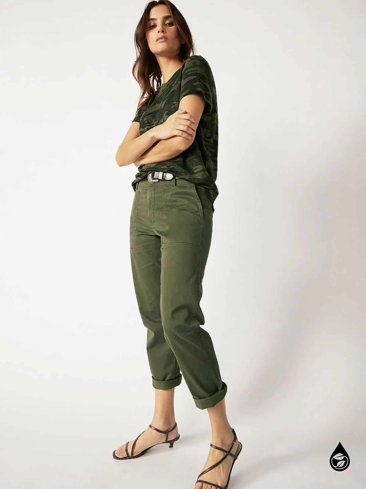 Sanctuary Clothing Formation Crop Pant Light Aged Green (FINAL SALE) / 28