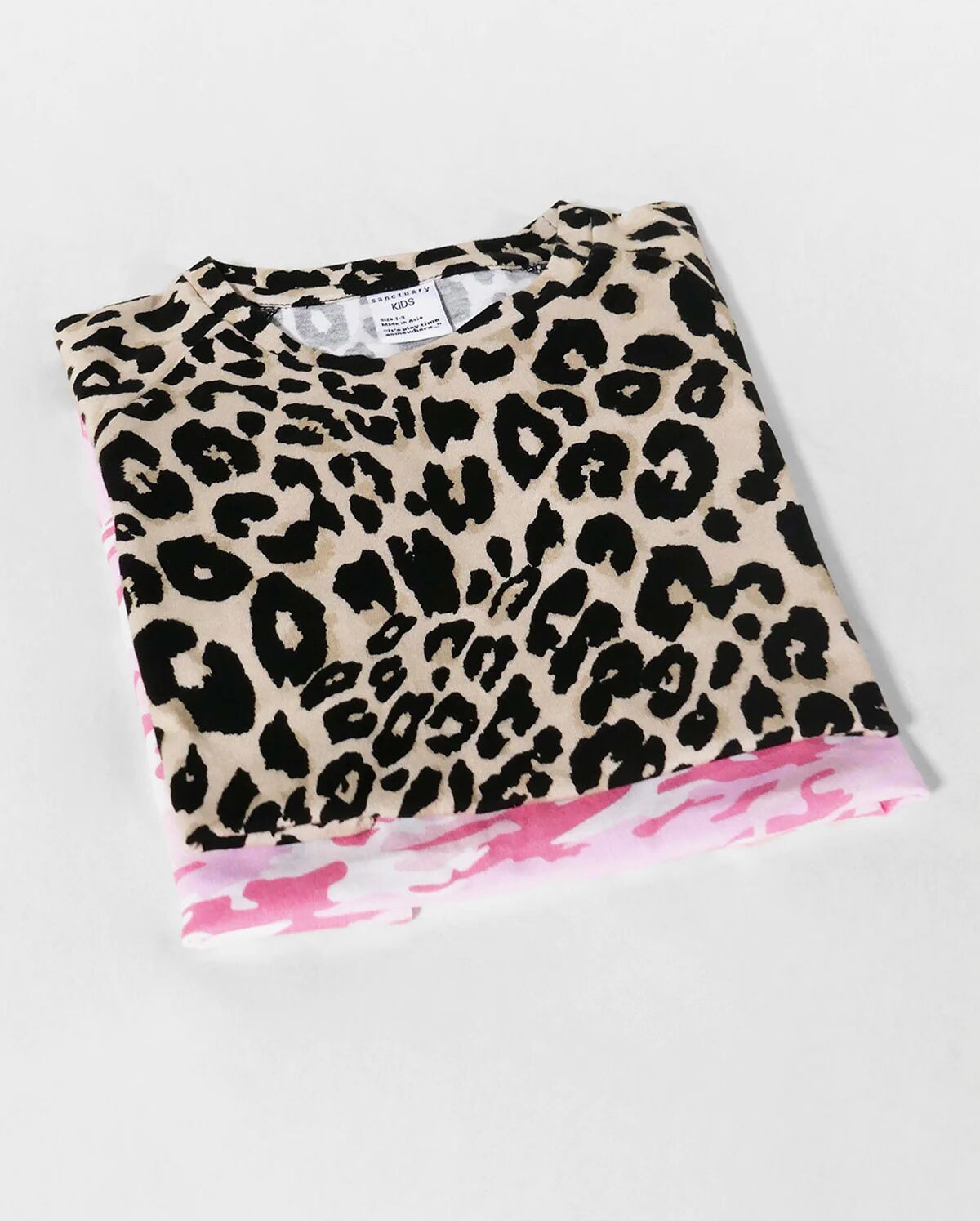 Sanctuary Kids Mini Me Tee 2 Pack Pink Camo + Classy Cat / 1T-3T