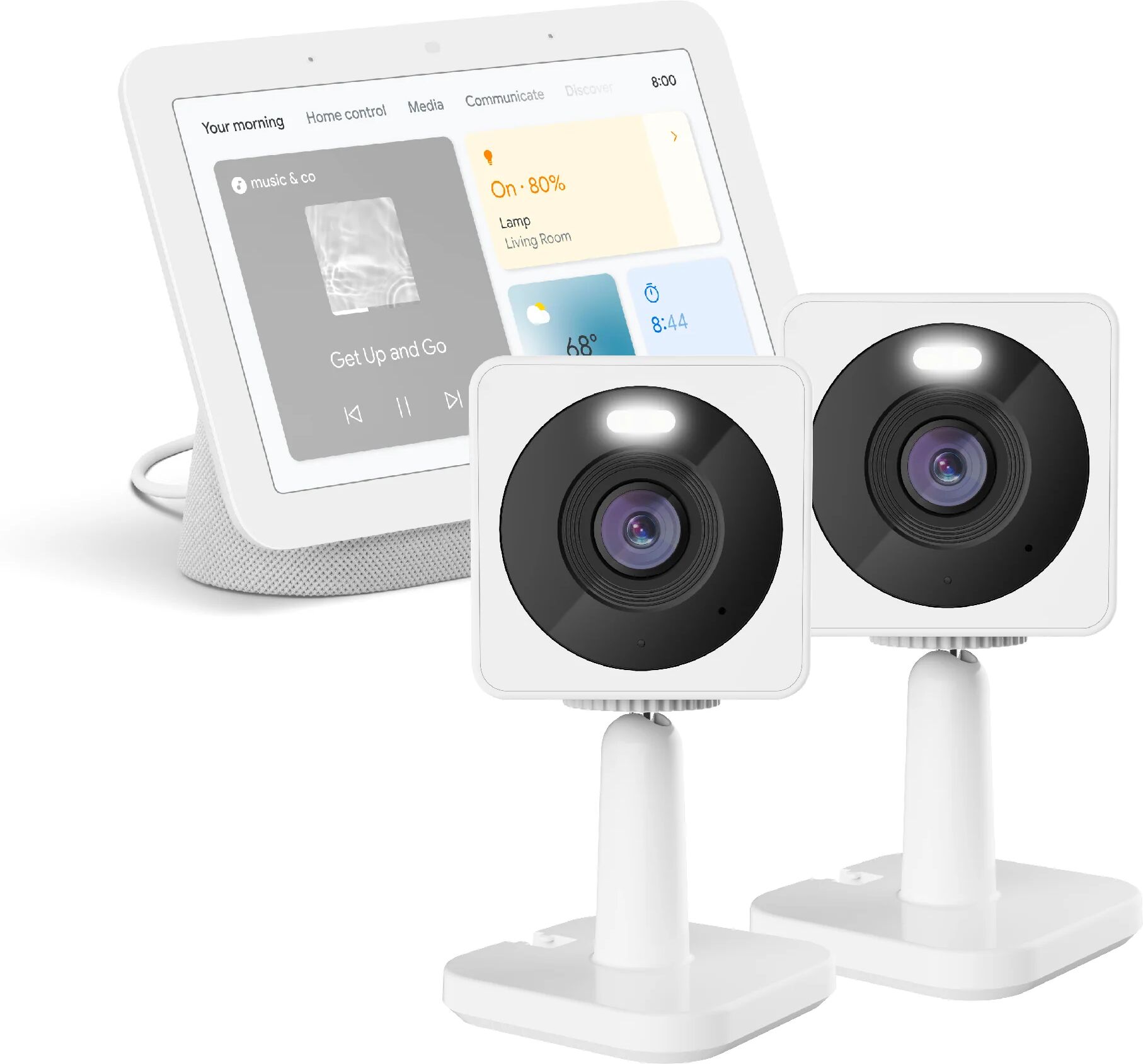 Google Nest Hub (2nd Gen) + Wyze Bundles - Nest Hub + Cam OG Standard (2-Pack)