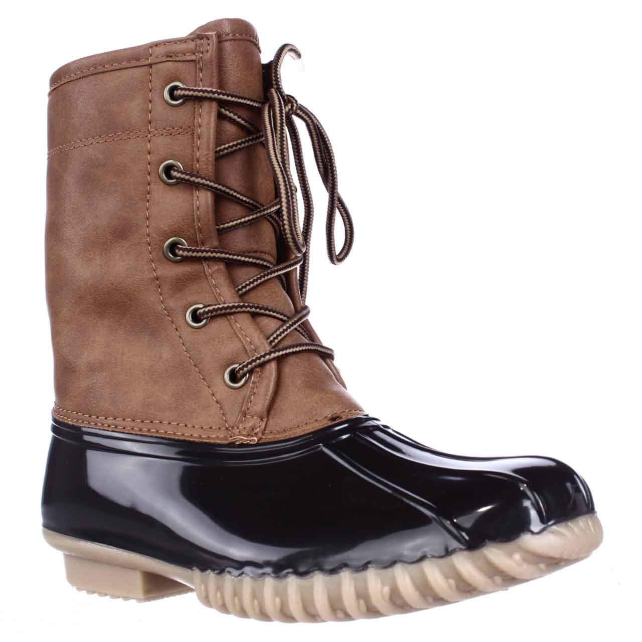 The Original Duck Boot Womens the Orginal Duck Boot Arianna Flannel Lined Boots Tan/Brown 7.5