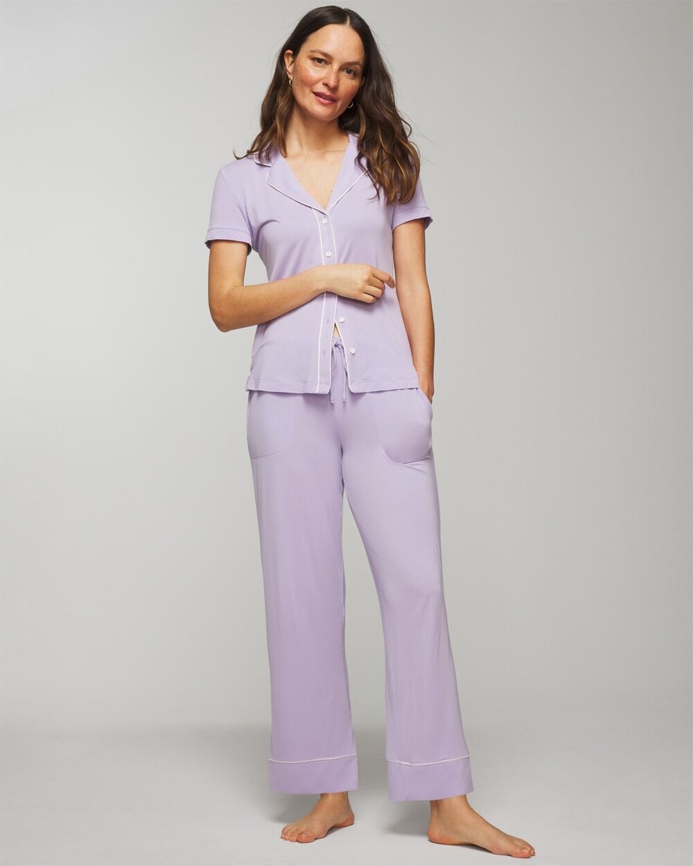 Women's Cool Nights Pajama Pants in Lavender size XL   Soma, Pajama Sets - Women - Lavender - XL