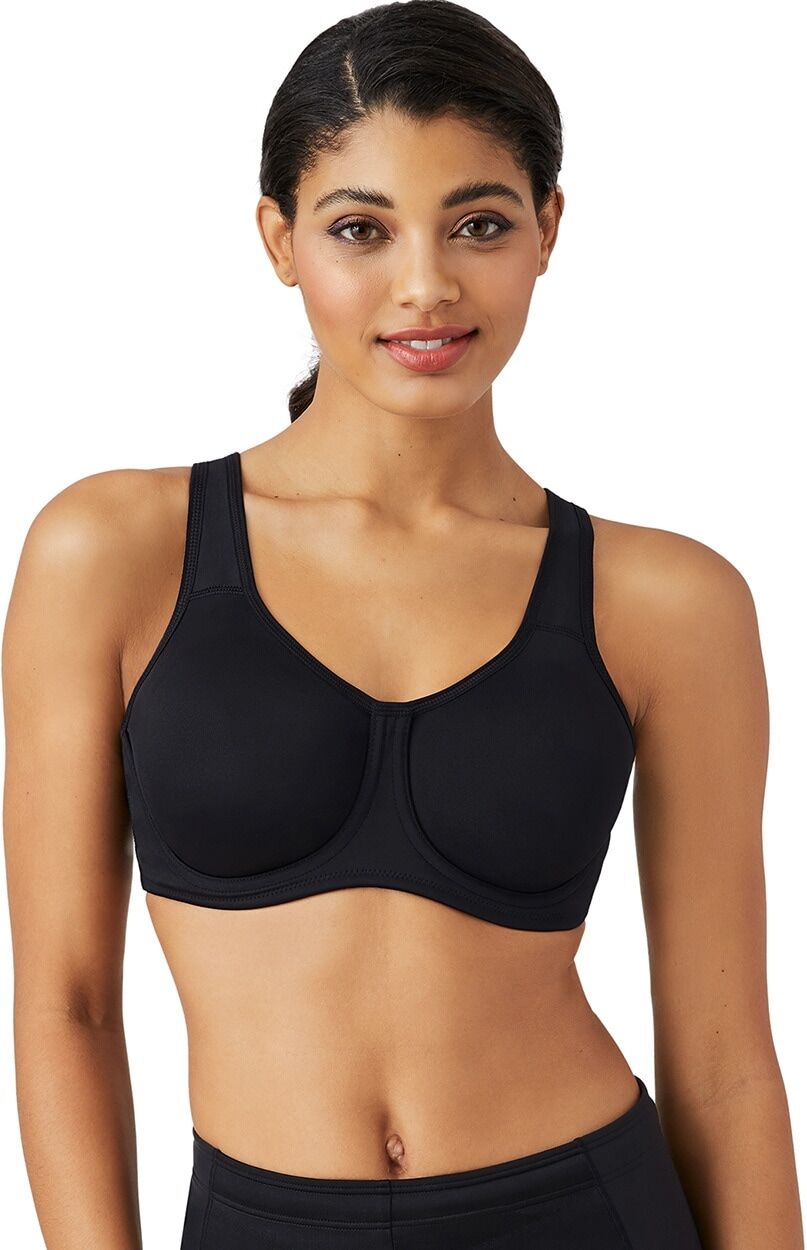 Women's Wacoal Underwire High Impact Sports Bra in Black size 40G   Soma - Women - Black - 40G