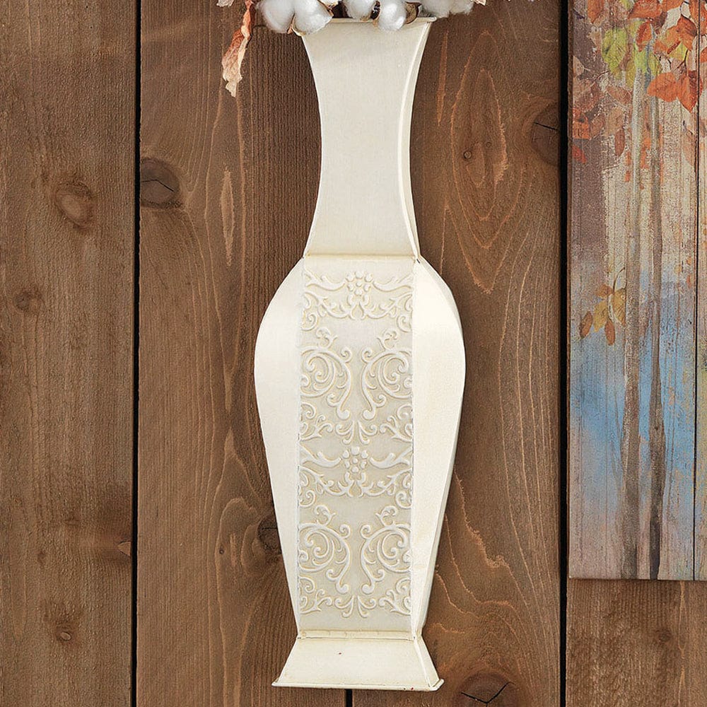 Signature HomeStyles Antique Cream Aurora Wall Pocket/Vase