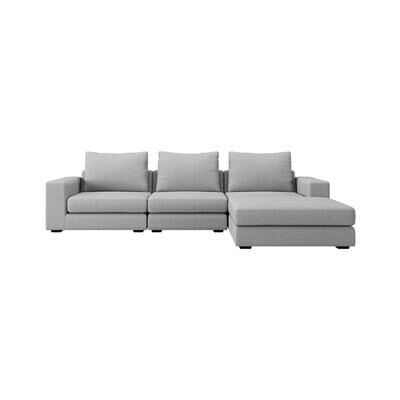 Modani Furniture Braxton Sectional Sofa Gray